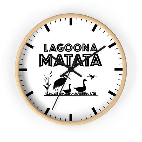 Lagoon Matata Wall Clock