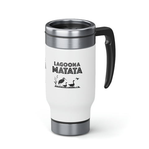 Lagoona Matata Stainless Steel Travel Mug with Handle, 14oz